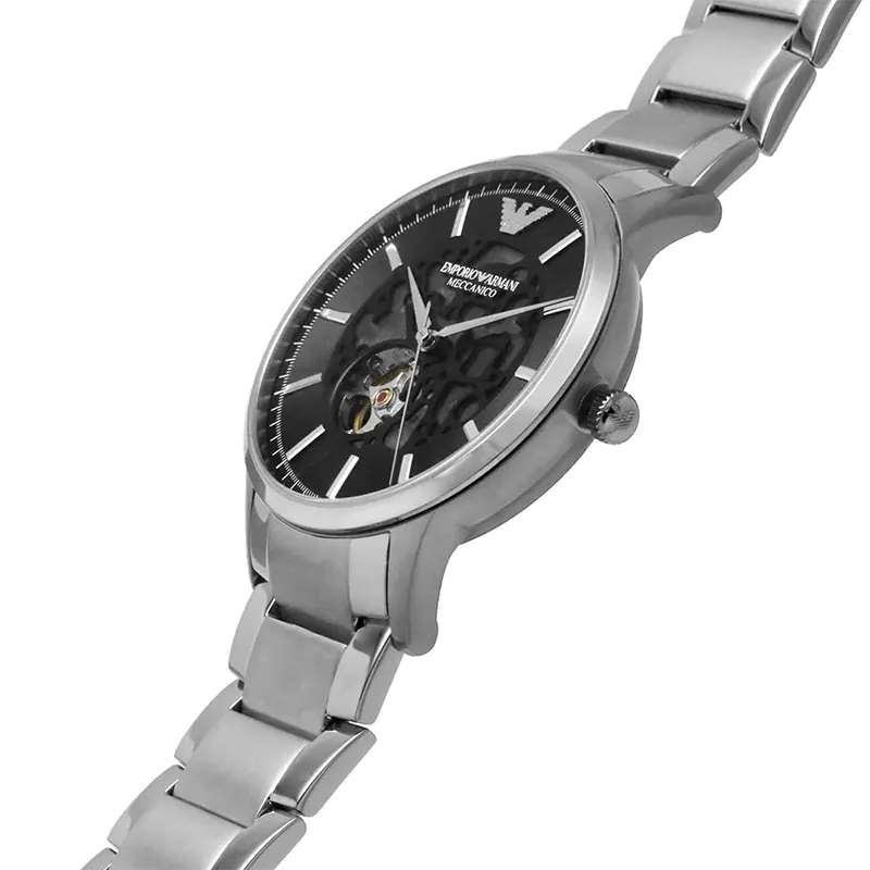 Emporio Armani Renato Automatic Black Dial Men's Watch | AR60055